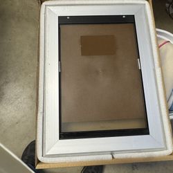Pet Door Medium, Exterior Doors with Single Automatic Closing Magnetic Flaps