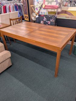 MCM Large Draw Leaf Dining Table