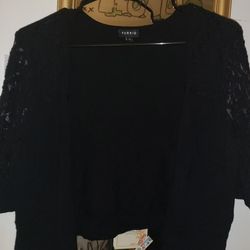 Torrid Cropped Top Cardigan