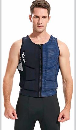 Adult Neoprene Wakesurf Impact Vest, Designed for Wake Surf and Skimboard, Great for Boating Rafting