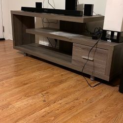 Monarch Specialties 60” TV Stand With Storage 