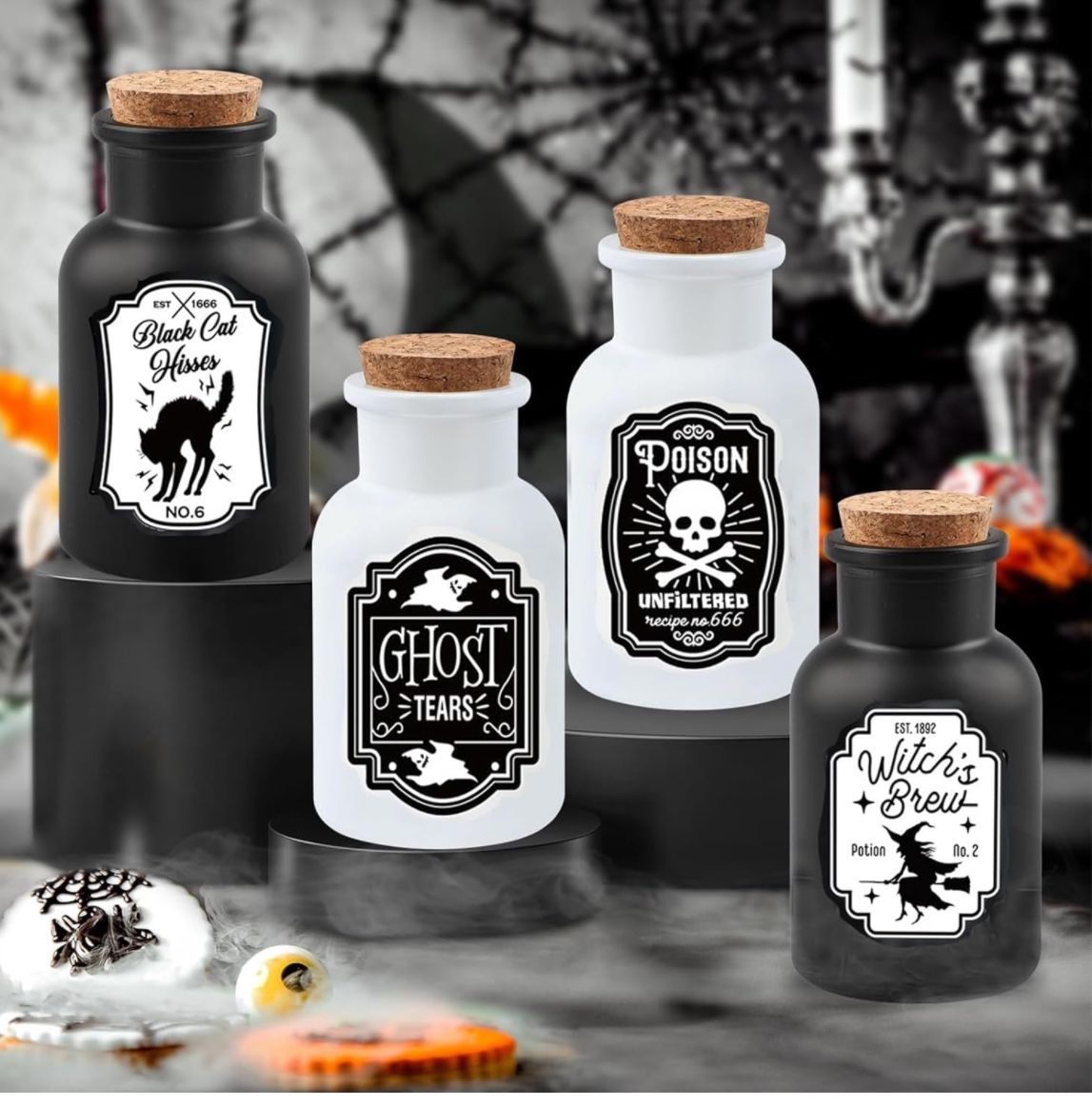 Halloween Decor potion Bottles
