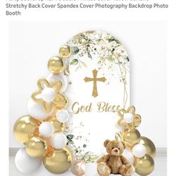 God Bless Arch Cover Backdrop 7.2ft baptism