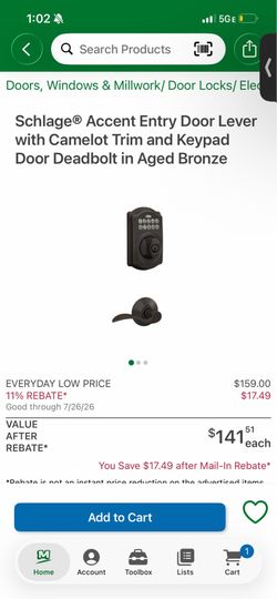 Schlage keypad security set lock