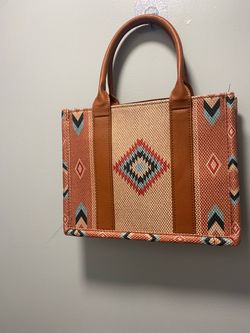 Southwestern Print Canvas Tote Bag