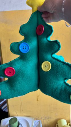 felt christmas tree table decor
