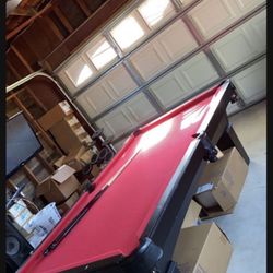 8 Foot Table Red Top 