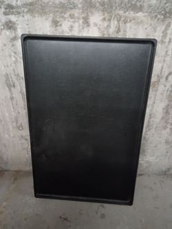 45" Long Dog Crate Tray/Pan 45"LX29"WX1.5"T, Black