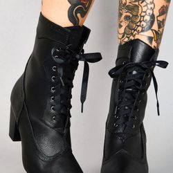 Widow Victorian Vices Boots Dollskill