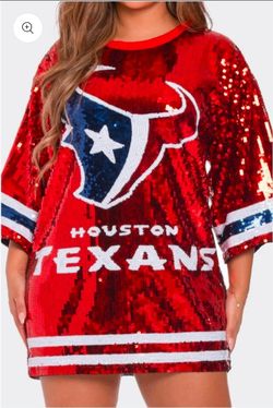 Houston Texans Inspired Sequin Jerseys - Tunic/Dress