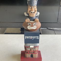 NFL New England Patriots Tiki Tiki Totem Statue NFL