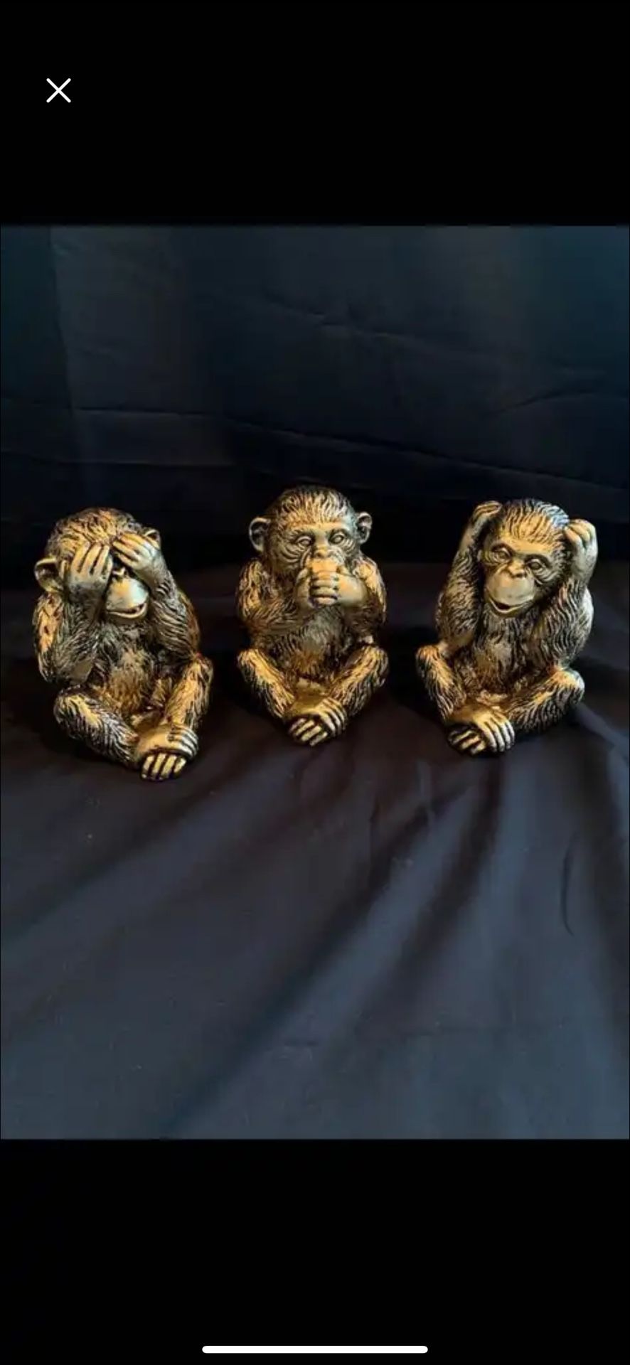 Three Wise Monkeys Statues