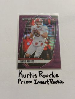 Kurtis Rourke San Francisco 49ers QB Prizm Short Print Insert Rookie Card.