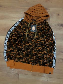 MCM x BAPE A Bathing Ape Camo Zip Hoodie