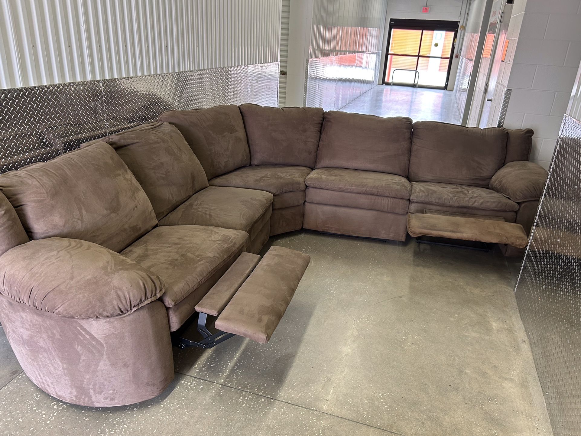 Sofa King Comfortable Brown Modular Sectional Sofa For Sale!