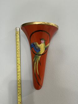 Wall Pockets Beautiful One Noritake, One Murano Style Glass