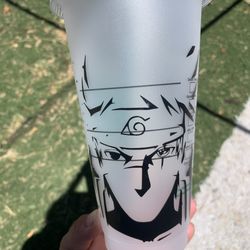 Customized Starbucks cup with Narruto and your name