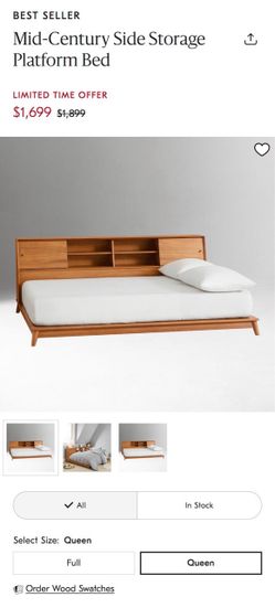 West Elm Queen Platform Bed frame