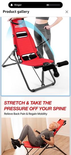 Backlounge Inversion Chair/Bench for Back Pain Relief and Core Strengthening - Portable, Easy to Use, Ultra-Lightweight Design, Manual incline decline