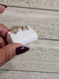 Vermeil Moissanite stud earrings