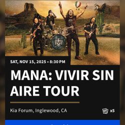4 Tickets For Mana: VIVIR SIN AIRE