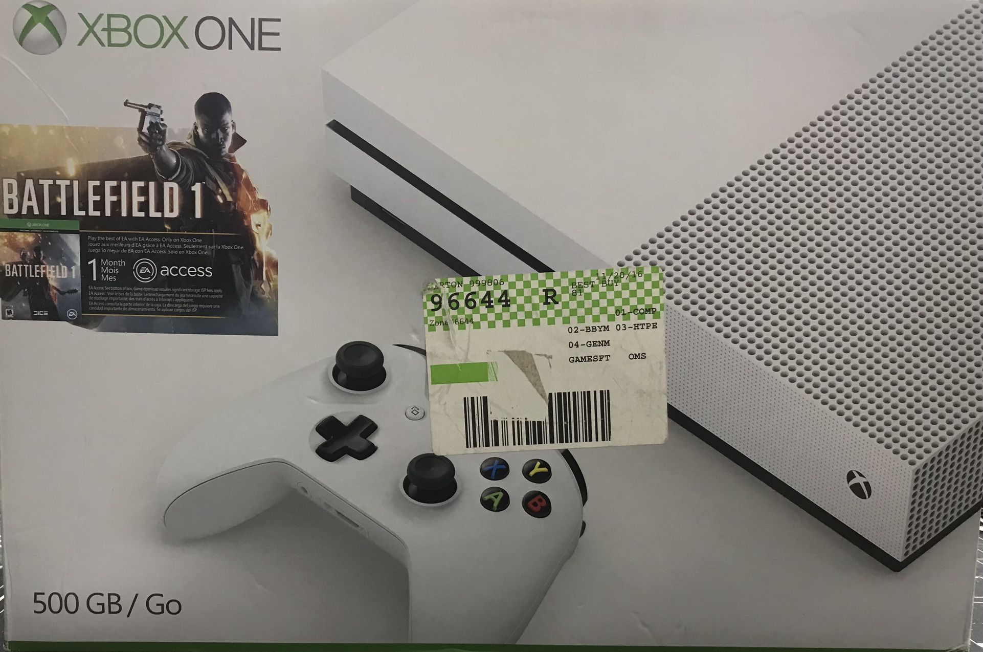 Microsoft Xbox One S 500 GB Barely Used Comes Complete In Original Box