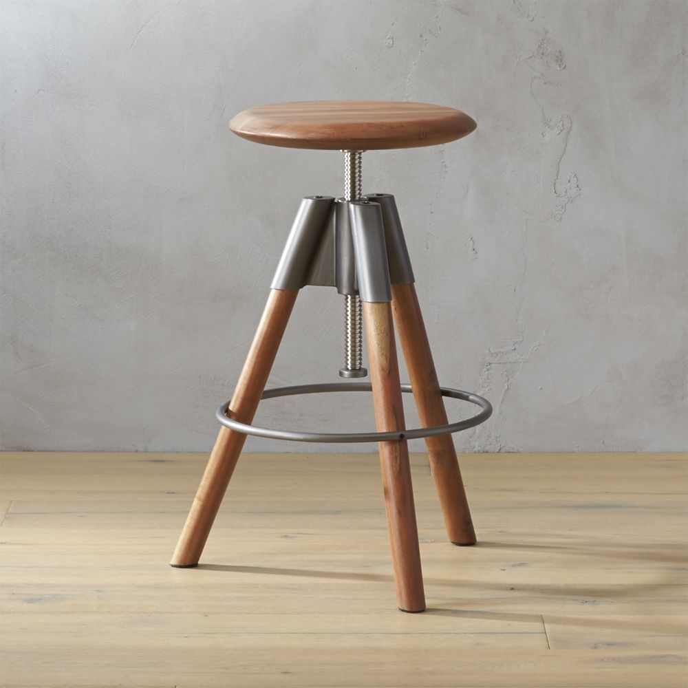 CB2 Adjustable Bar Stools (2 stools)