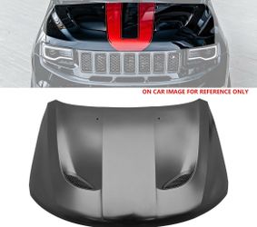 11-21 Jeep Grand Cherokee (Trackhawk Style) Hood Black Aluminum
