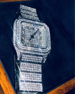 TODAY ONLY! $500 Tagged Men's Iced Out Watch - $150 CASH!
