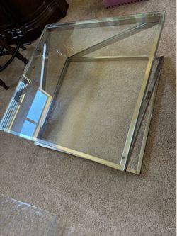 Glass coffee table