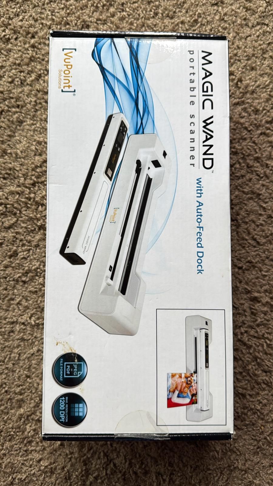VuPoint Solutions Magic Wand Portable Scanner with Auto-Feed Dock β Like New in Box!