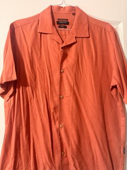 Kenneth Cole Slim Fit XL Short Sleeve Button Down Shirt