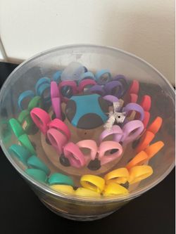 EZKraft 24 pcs Decorative Scissors with Rotating Rack