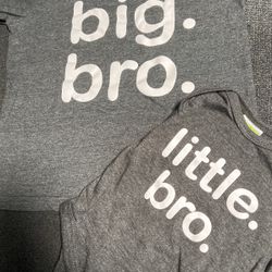 Big Bro Little Bro Matching Shirts 