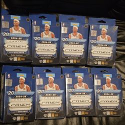 2024-25 Prizm Basketball Cards Hanger Box Lot! 8 Box Lot! New Sealed! All for $150