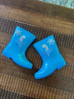 Frozen rain boots