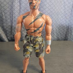 Vtg Max Steel Action Figure 12 Inch War Paint