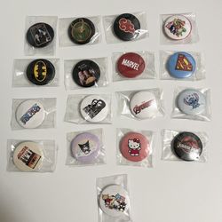 TV/Shows Pin Back Buttons 