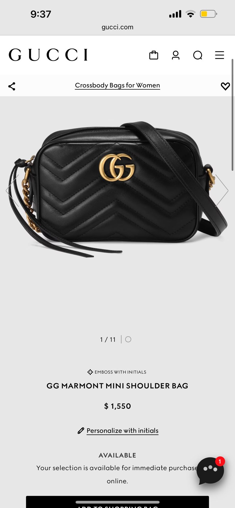 Gucci Mini Marmont Bag 