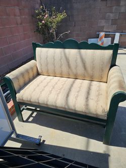 Vintage patio loveseat