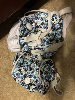Kipling Flower Tote Bag And Cooler Tote (2 Bags)