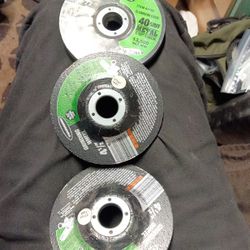 Grider Cut Off Blades And Grinder Pad 2 Rolls Of Mig Wire For Welder