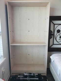 Bookshelf - pickled oak finish