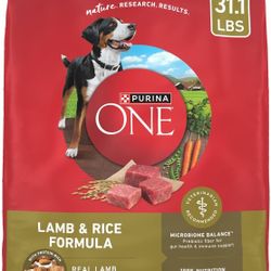 Purina ONE, Lamb and Rice, 31.1 lb, Dry Dog Food
