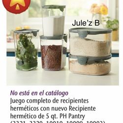 Princess House. Juego De Recipientes Herméticos Nuevos En Sus Cajas 