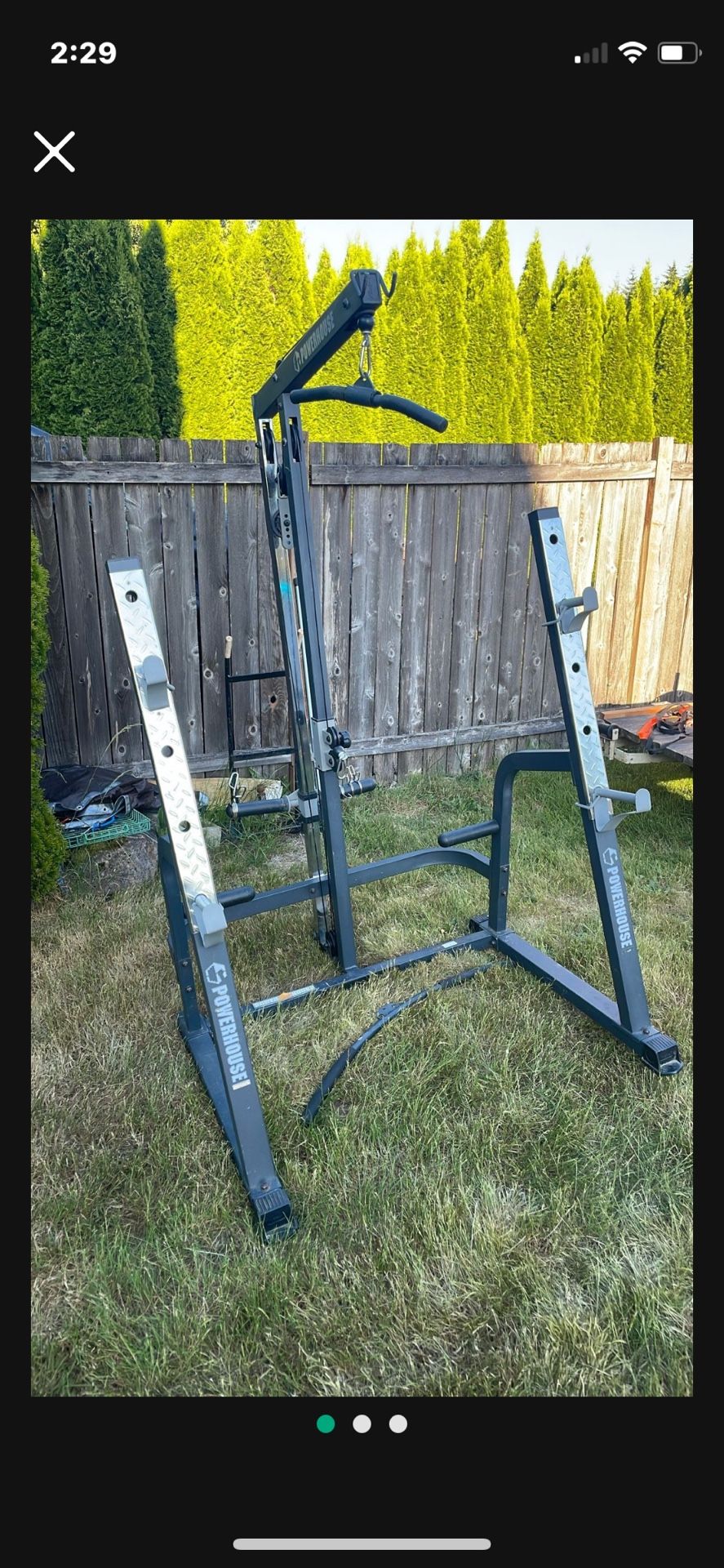 Weight/bench/squat Rack W/pulley