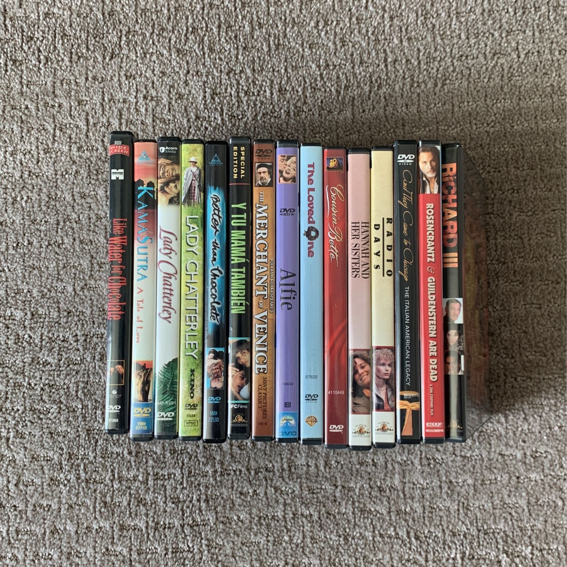 15 DVDs: Large Variety - all sorts of Ratings