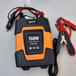 Ampeak 750W Power Inverter 4.8A Dual USB Ports 2 AC Outlets Car Inverter DC 12V to AC 110V 