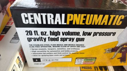Central Pneumatic HVLP Gravity Feed Spray Gun