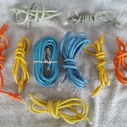 9 ETHERNET CABLES (Sizes 3', 4', 6' & 10')  For Only $3 EA